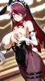 build rosaria genshin impact - A Devotion That Carried Too Much Heat - AI generated portrait image in 1080x1920 resolution by @anon