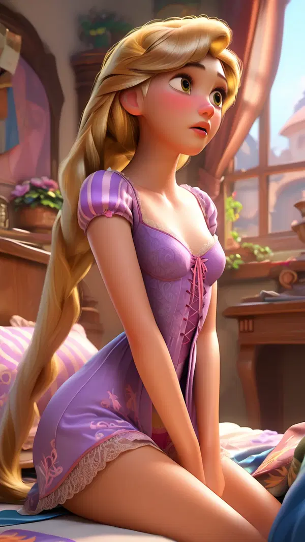 rapunzel asmr nude - The Night Carried This Thirst - AI generated portrait image in 1080x1920 resolution by Anonymous Creator