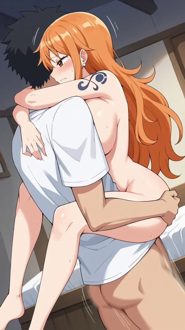 sex anime one piece nami - A Reverie That Felt Too Close to Name - AI generated portrait image in 1080x1920 resolution by @anon