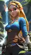 zelda cosplay nude - Breathless From Every Kiss - AI generated portrait image in 1080x1920 resolution by @anon
