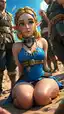 zelda hentai 3d - The Storm That Turned Softly Dangerous - AI generated portrait image in 1080x1920 resolution by @anon