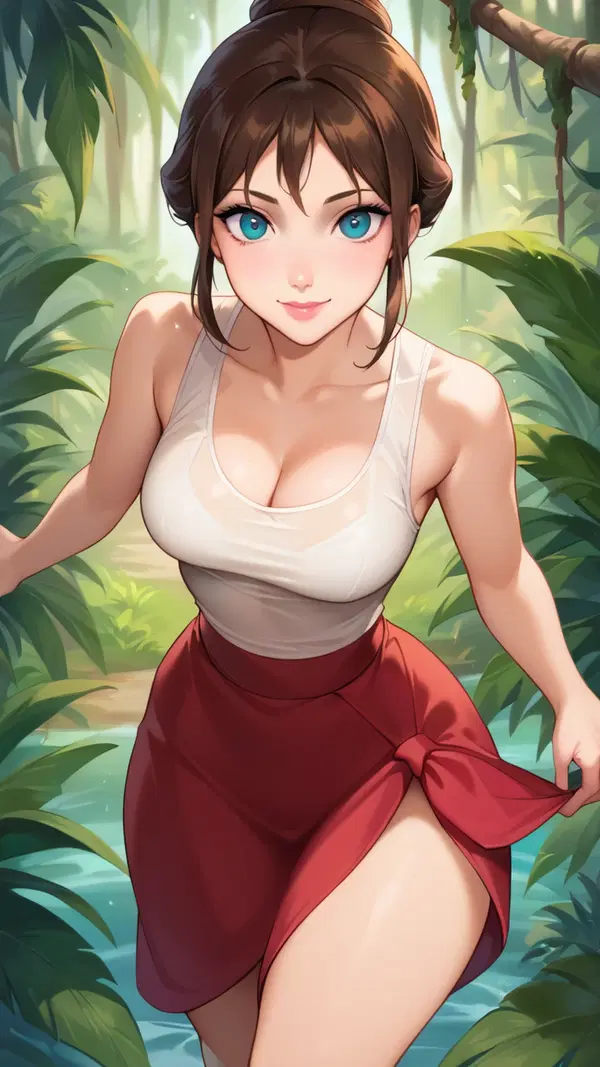 tarzan porn gay - A Promise That Broke the Quiet - AI generated portrait image in 1080x1920 resolution by @anon