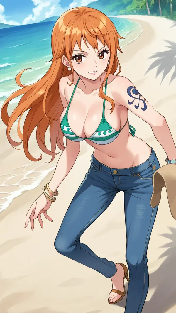 hentai sin censura one piece - The Promise That Burned Past the Warning - AI generated portrait image in 1080x1920 resolution by @anon