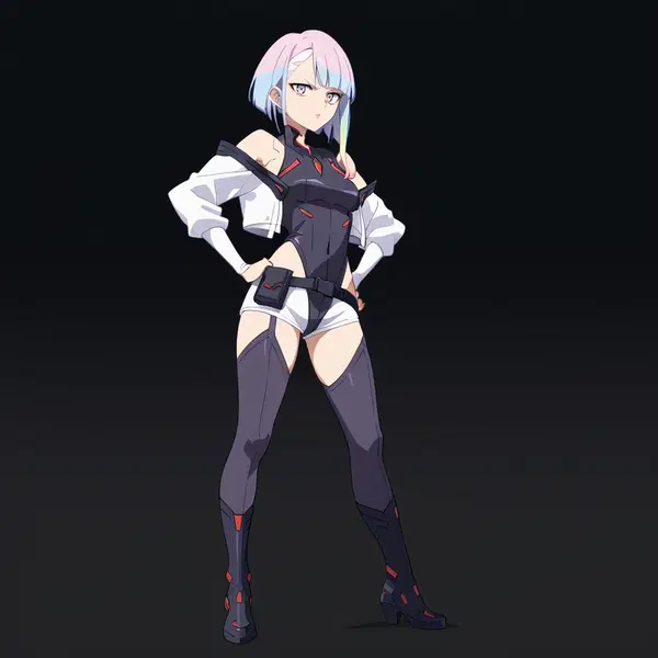 lucy cyberpunk gif - Wild Fire Between Our Skin - AI generated square image in 1080x1080 resolution by @anon