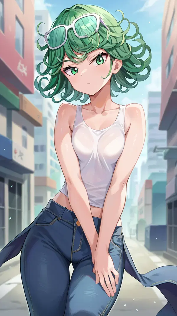 tatsumaki full nelson - An Edge That Moved Through Every Wall - AI generated portrait image in 1080x1920 resolution by @anon