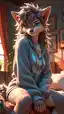 xxx furry ai - A Longing That Turned Softly Dangerous - AI generated portrait image in 1080x1920 resolution by Anonymous Creator