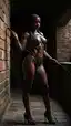 ebony banks porn - The Heat That Waited Behind My Eyes - AI generated portrait image in 1080x1920 resolution by @anon