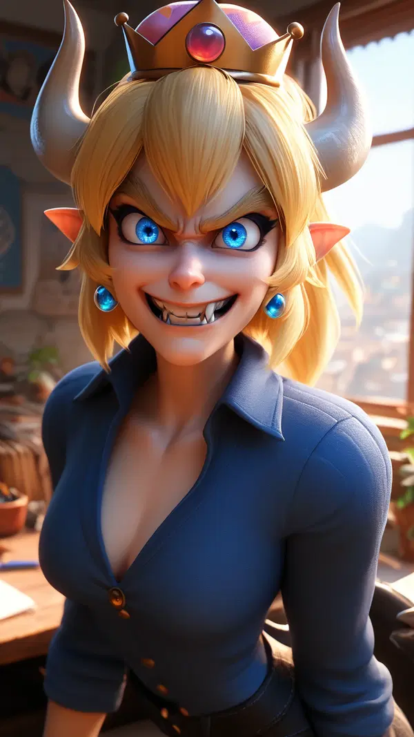 bowsette cosplay xxx - The Silence That Became My Only Direction - AI generated portrait image in 1080x1920 resolution by Anonymous Creator