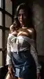 lesbian sex video chat - The Yearning Beneath the Silence - AI generated portrait image in 1080x1920 resolution by @anon