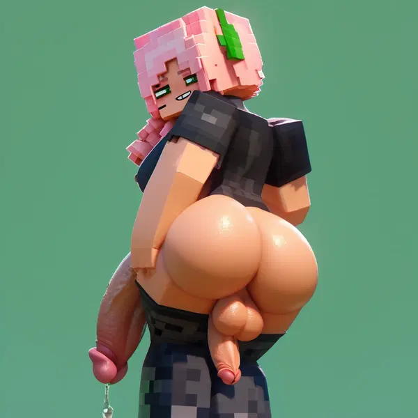 minecraft sex xxx - A Current That Became the Answer - AI generated square image in 1080x1080 resolution by @anon