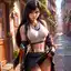 tifa lockhart strip - The Gravity Inside Desire - AI generated square image in 1080x1080 resolution by @anon