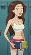 rick and morty tricia - The Friction That Stayed After Midnight - AI generated portrait image in 1080x1920 resolution by Anonymous Creator