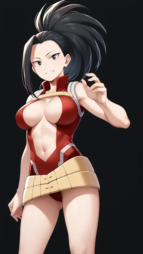 momo mha hot - A Shadow That Broke the Quiet - AI generated portrait image in 1080x1920 resolution by @anon