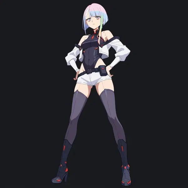 rule 34 cyberpunk - A Slow Burn Under the Skin - AI generated square image in 1080x1080 resolution by @anon