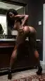 ebony mom xxx - The Surrender That Held the Door Open - AI generated portrait image in 1080x1920 resolution by Anonymous Creator