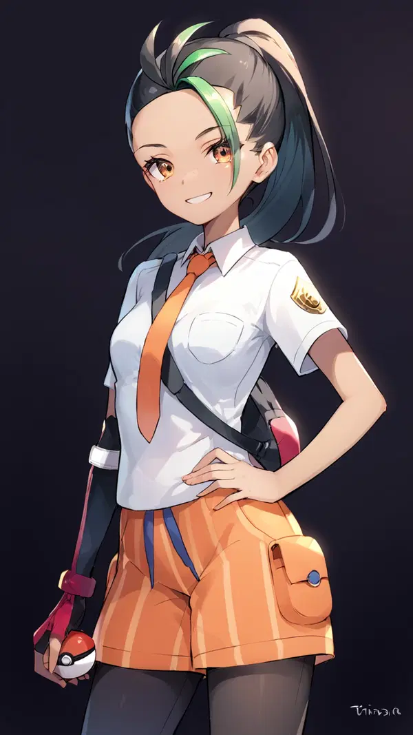 Pokemon Hilda Porn - Passion That Rules the Night - AI generated portrait image in 1080x1920 resolution by @anon