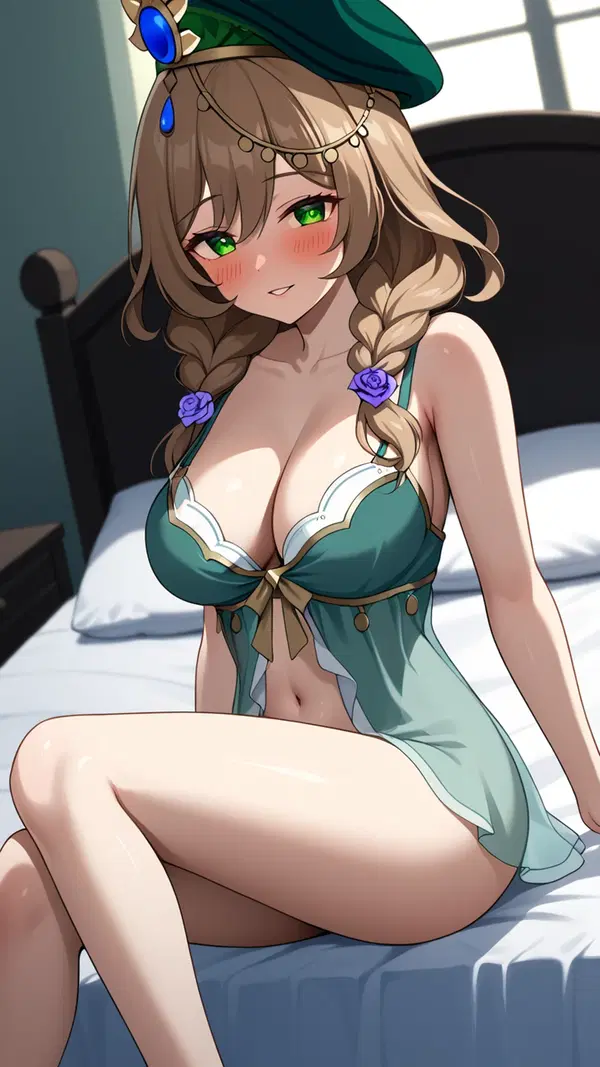 lisa genshin impact - The Promise That Broke the Quiet - AI generated portrait image in 1080x1920 resolution by Anonymous Creator
