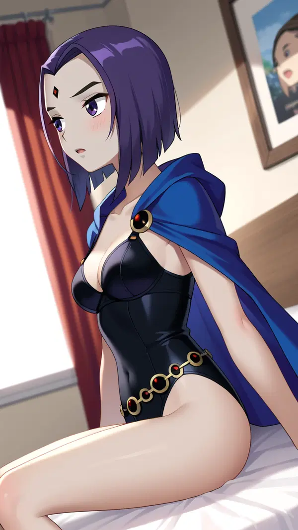 raven comic hentai - A Fall That Turned Softly Dangerous - AI generated portrait image in 1080x1920 resolution by @anon