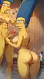 simpsons porn marge - A Slow Memory Under the Skin - AI generated portrait image in 1080x1920 resolution by @anon