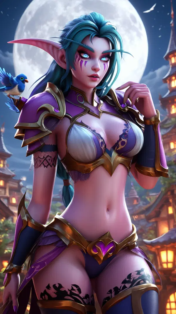 world of warcraft hentai - A Wildness That Opened Like a Bruise - AI generated portrait image in 1080x1920 resolution by @anon