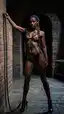 ebony milf porn - A Burn That Made Hunger Look Holy - AI generated portrait image in 1080x1920 resolution by Anonymous Creator
