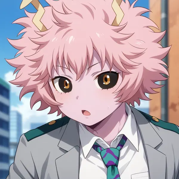 mina ashido nendoroid - A Heat That Made Hunger Look Holy - AI generated square image in 1080x1080 resolution by @anon