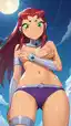 lily starfire porn gif - A Velvet That Burned Without Sound - AI generated portrait image in 1080x1920 resolution by @anon