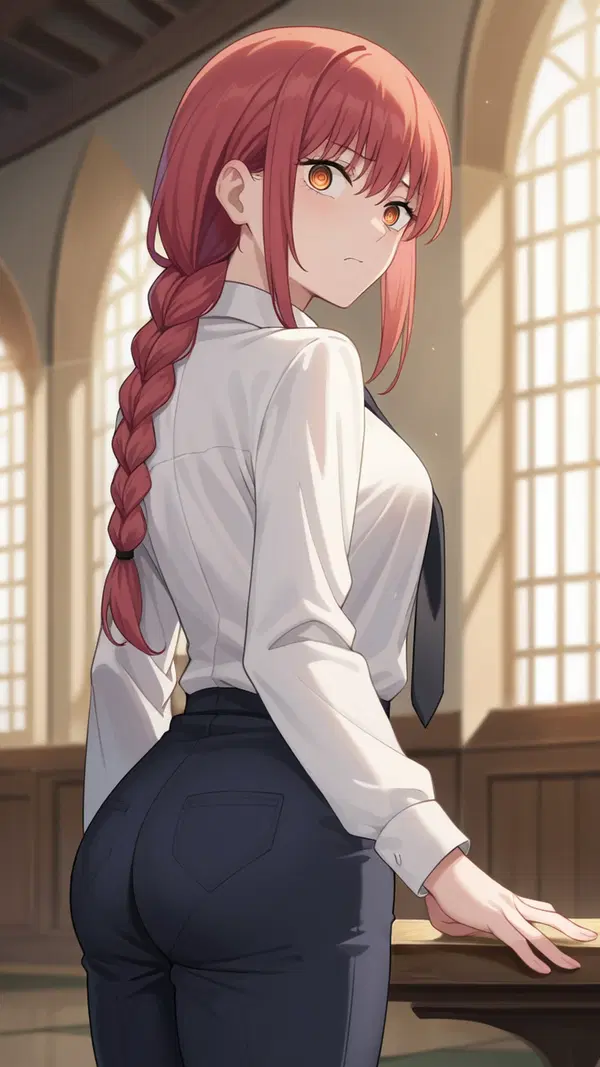 sex makima anime - The Pulse That Kept Its Hands on the Hour - AI generated portrait image in 1080x1920 resolution by Anonymous Creator