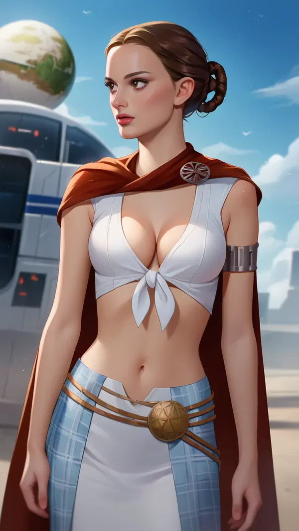 who is padme in star wars - A Burn That Pulled Me Under - AI generated portrait image in 1080x1920 resolution by @anon