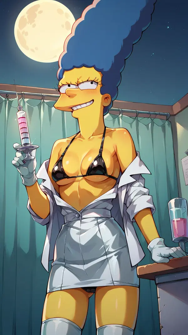 simpsons hentai quadrinhos - A Craving That Held the Door Open - AI generated portrait image in 1080x1920 resolution by @anon
