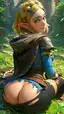 zelda cross nude - The Echo That Rose Without Permission - AI generated portrait image in 1080x1920 resolution by @anon