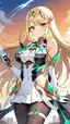 pyra mythra sexy - The Gravity Inside Memory - AI generated portrait image in 1080x1920 resolution by @anon