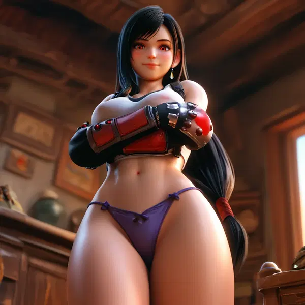 futanari tifa lockhart - Too Hot to Hide Anymore - AI generated square image in 1080x1080 resolution by @anon