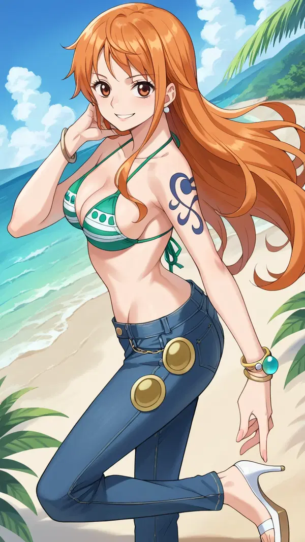 one piece feet porn - Nights That Exist Only for This - AI generated portrait image in 1080x1920 resolution by @anon