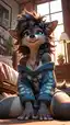 furry tentacle porn - A Danger That Made Control Disappear - AI generated portrait image in 1080x1920 resolution by @anon