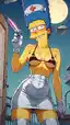 the simpsons marge sexy - The Gravity That Breathed Under the Surface - AI generated portrait image in 1080x1920 resolution by @anon