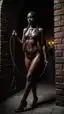 black ebony ts porn - A Desire That Changed Shape in the Dark - AI generated portrait image in 1080x1920 resolution by @anon
