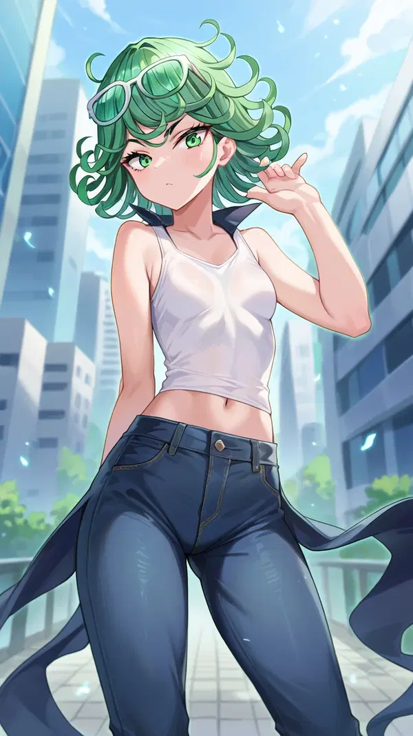 tatsumaki xxx gif - Lust That Knows All My Weaknesses - AI generated portrait image in 1080x1920 resolution by @anon