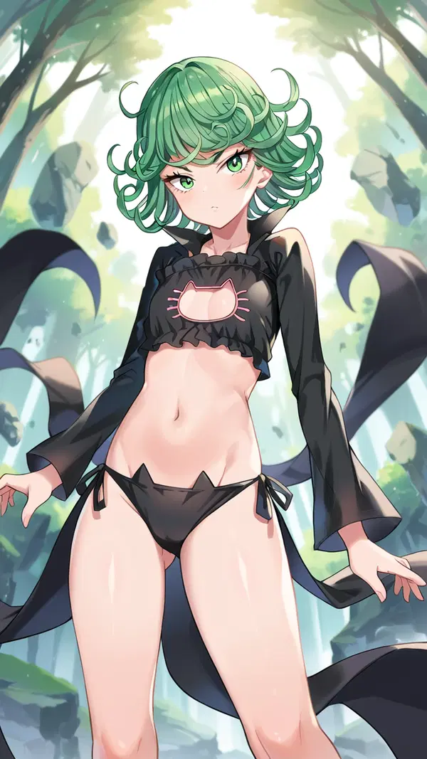 fanart fanart tatsumaki - The Drift That Left No Easy Exit - AI generated portrait image in 1080x1920 resolution by Anonymous Creator