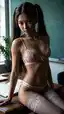 asian petal nude - The Tremor That Learned My Name - AI generated portrait image in 1080x1920 resolution by Anonymous Creator