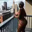 ebony milf orgasm - No Map for This Darkness - AI generated square image in 1080x1080 resolution by @anon