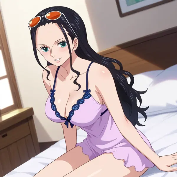 naked nico robin - A Spark That Lit Up the Dark - AI generated square image in 1080x1080 resolution by @anon