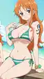 nami (one piece) portrayed by - A Night That Held the Door Open - AI generated portrait image in 1080x1920 resolution by @anon