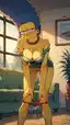 Marge Simpsons Porn - When Burn Stops Asking Permission - AI generated portrait image in 1080x1920 resolution by @anon
