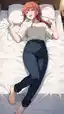 makima ai sex - The Static That Made Shadows Feel Warm - AI generated portrait image in 1080x1920 resolution by @anon