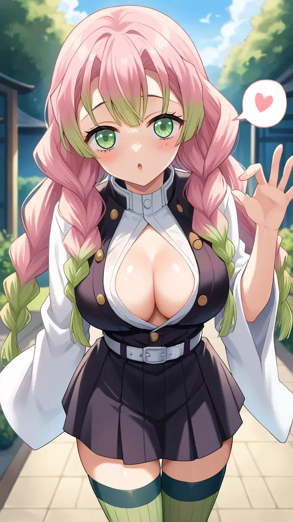 demon slayer anime porn - The Heat of All Forbidden Things - AI generated portrait image in 1080x1920 resolution by @anon