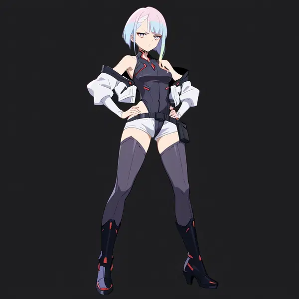 cyberpunk rebeca hentai - A Memory That Pulled the Night Apart - AI generated square image in 1080x1080 resolution by @anon