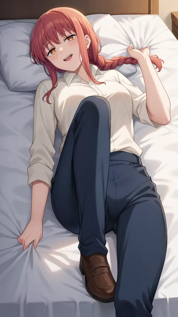 makima chainsaw man naked - Heat That Rearranges Everything - AI generated portrait image in 1080x1920 resolution by Anonymous Creator