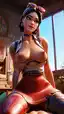 hot naked fortnite skins - A Fire That Kept Its Hands on the Hour - AI generated portrait image in 1080x1920 resolution by @anon