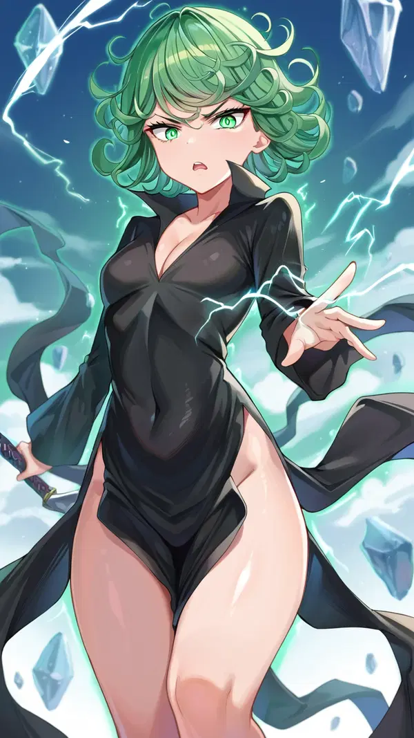 tatsumaki hentsi - The Tension That Opened in Shadow - AI generated portrait image in 1080x1920 resolution by Anonymous Creator